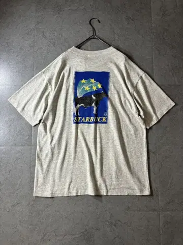 90s Starbuck 애니멀 T셔츠 기업 로고 싱글 스티치 빈티지