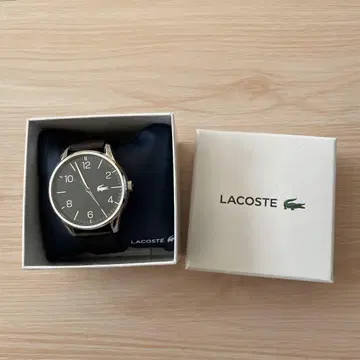 LACOSTE 블랙 아날로그 손목시계