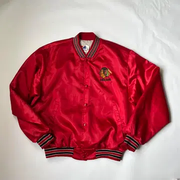 USA 블랙 호크스 바시티 자켓 나일론 자켓 L NHL