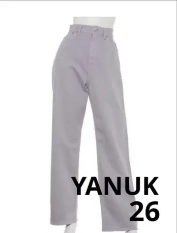 새상품급 YANUK 라벤더 스트레이트 데님 LEA 26