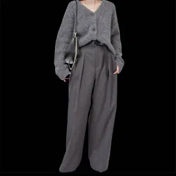 미사용 새상품 AP STUDIO 하이웨스트 와이드 팬츠