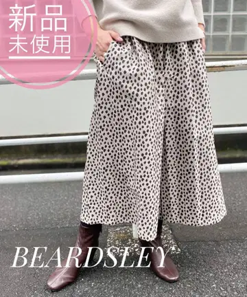새상품 BEARDSLEY 비어즐리 레오파드 자카드 큐롯 팬츠