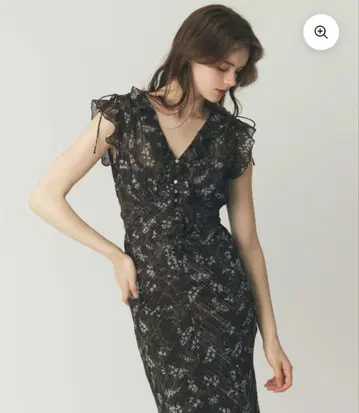 ME COUTURE 부케 드 보누르 드레스 브라운