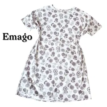 Emago 이마고 코튼 원피스 북유럽 꽃무늬 튜닉 보타니컬