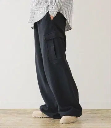[ 새상품 ] Champion x BEAMS 별주 맨투맨 카고 팬츠 XL