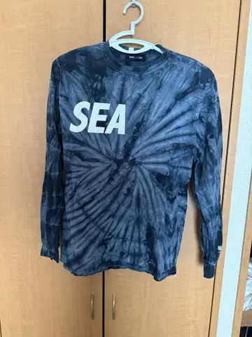 WIND AND SEA 타이다이 패턴 롱 슬리브 T셔츠 M