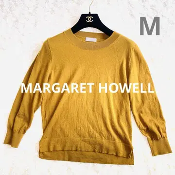 MARGARET HOWELL 브라운 긴팔 니트 스웨터 하이 게이지 M