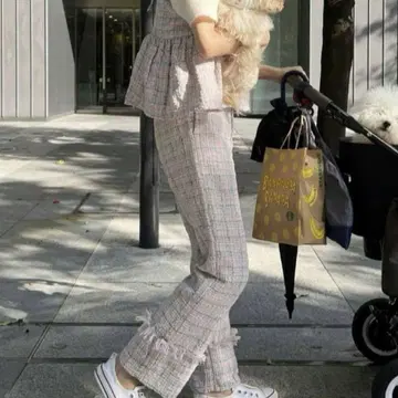 Bibiy. MELINA TWEED PANTS