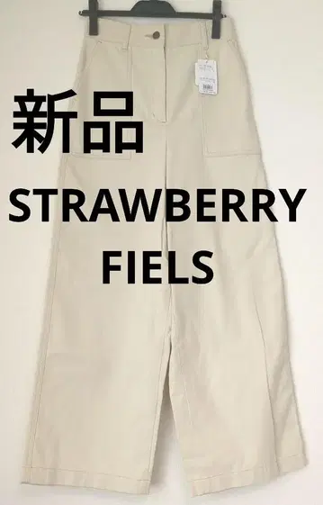 새상품 택 포함 STRAWBERRYFIELS 와이드 데님 팬츠 화이트