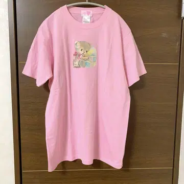 나일 퍼치 토이 박스와 테디베어의 T셔츠 핑크