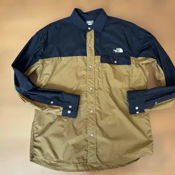 THE NORTH FACE 버튼업 셔츠 M 블랙/베이지