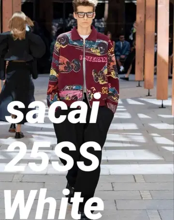 레어 정가 14.3만 Sacai car race Knit ivory 3