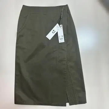 +J 코튼 린넨 랩스커트 플러스