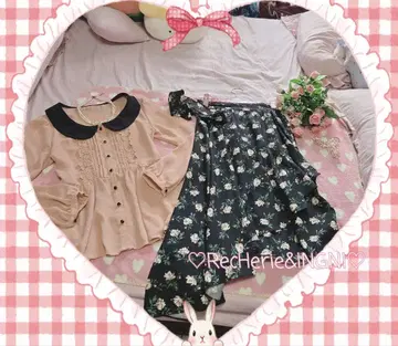 가을 상품 ReCherie&INGNI 플라워 프린트 셋업