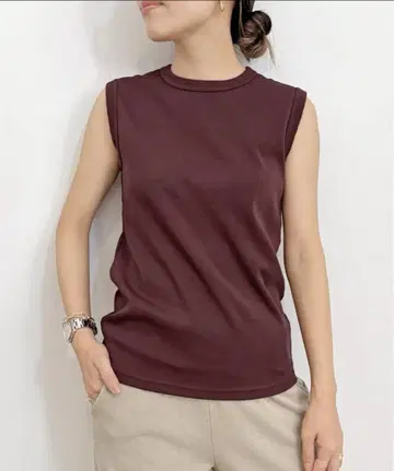 good grief crew neck no sleeve top