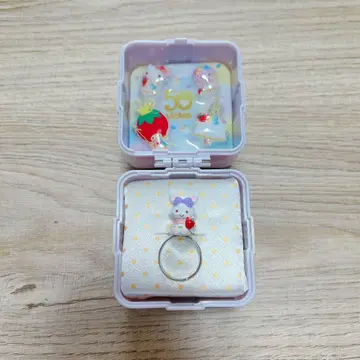 딸기 신문 50주년 기념 유메큥 반지 BOX 위시미멜