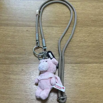 NICI 핑크 봉제 인형 키링 핸드폰 스트랩