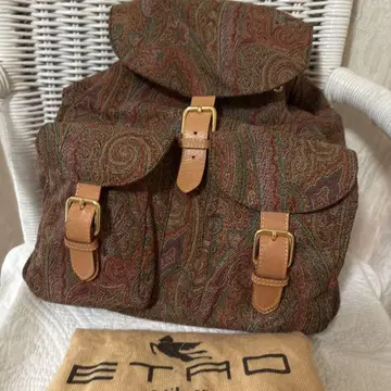 레어 빈티지 에트로 백팩 거의 미사용 하자 있음