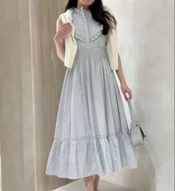 herlipto Paisley Cotton Lace Long Dress