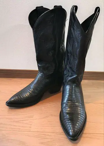 JUSTIN 8105 Black Lizard 웨스턴 부츠 US 8