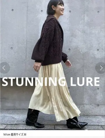 STUNNING LURE 스탠닝루어 케이블 니트 가디건 S