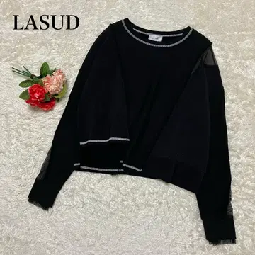 LASUD 라슈드 야마다야 비대칭 상의 트레이닝복 블랙