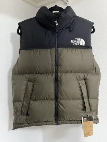 THE NORTH FACE 눕시 다운 베스트 블랙 올리브