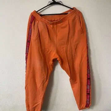 GALFY CRUTCH BRAND XL 조거 팬츠 오렌지 끈 없음
