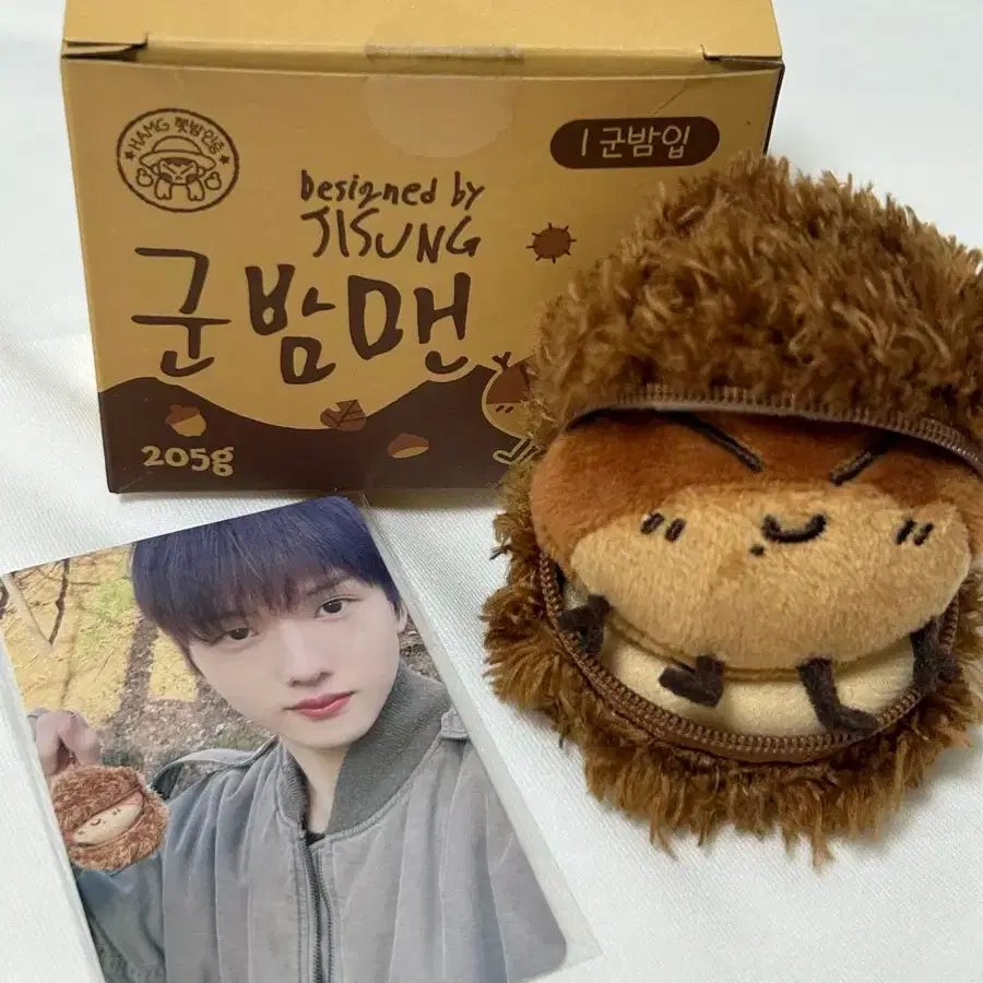 NCT DREAM Jisung Chestnut Man doll + photocard full set wts #지성