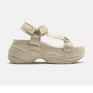 ZARA 자라 청키 솔 스포츠 샌들 38 에크루 [ 미사용 새상품 ]