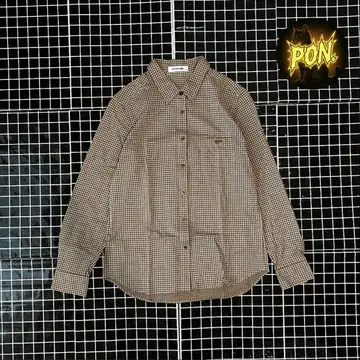 LACOSTE brown check shirt