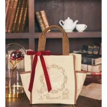 Areeam 미녀와 야수 벨 사이드 포켓 핸드백