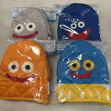 캐릭터 얼굴 퀼팅 모자 4개 세트