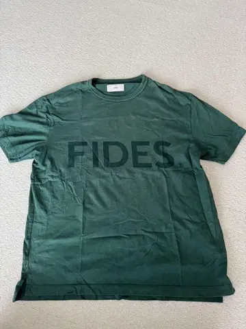 FIDES 다크 그린 T셔츠 XL 사이즈