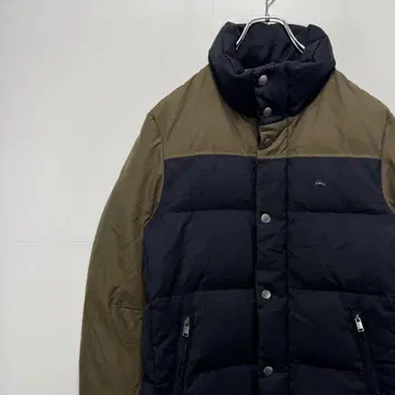 LACOSTE 라코스테 다운 자켓 메탈 로고 구제 의류
