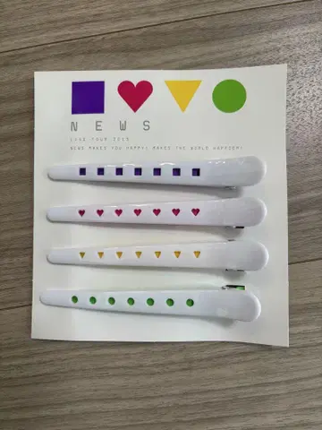 NEWS LIVE TOUR 2013 헤어 클립 4개 세트