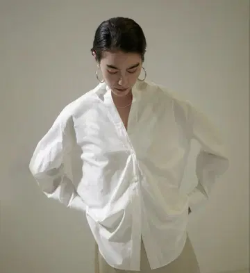 SALON adam et rope' 오버 사이즈 화이트 셔츠