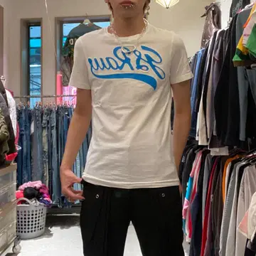 G-STAR RAW S c-boy y2 아카이브 칼리지풍 로고 티셔츠