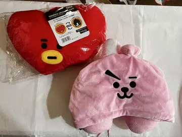 후드 부착 넥 필로우 세트