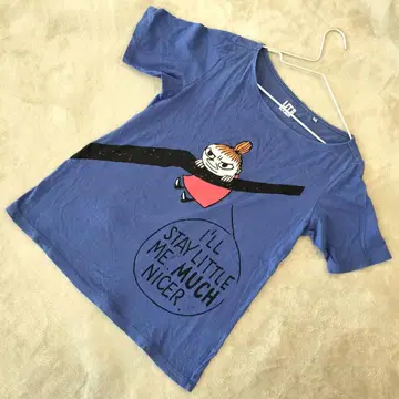 UNIQLO UT 무민 리틀미이 T셔츠 반팔 블루 사이즈 L