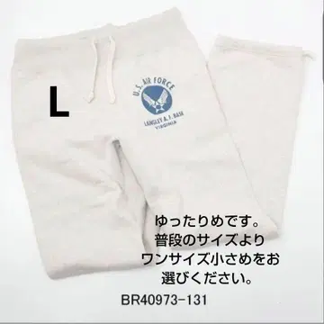 오트밀 L 버즈릭슨 BR40973 U.S.A F 스웨트 팬츠