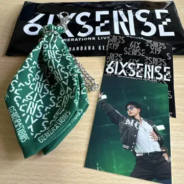 6IXSENSE 반다나 키링 포토 카드