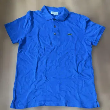 LACOSTE 파랑 반팔 피케 셔츠 US M