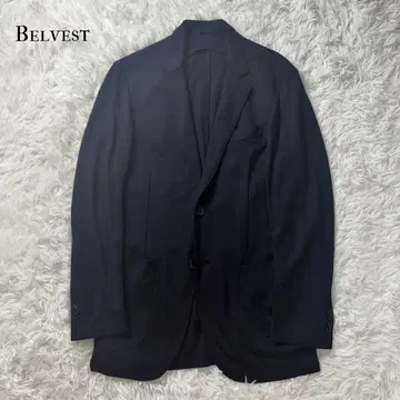 새상품급 Belvest 벨베스트 테일러드 자켓 44 네이비 이탈리아제