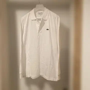 LACOSTE CLASSIC FIT 화이트 피케 셔츠 미사용