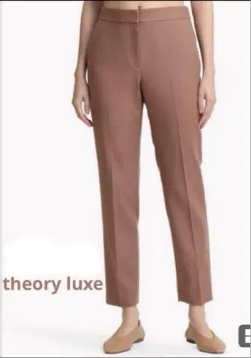 미사용 새상품 택 없음 theory luxe 울 고급 테이퍼드 팬츠 40