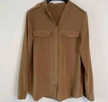 Spick & Span 브라운 긴팔 셔츠