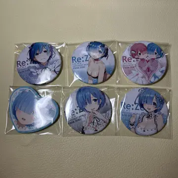 Re: 제로부터 시작하는 이세계 생활 하트형 캔뱃지 렘 세트