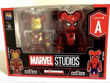 MARVEL BE@RBRICK 아이언맨 스파이더맨 2체 세트