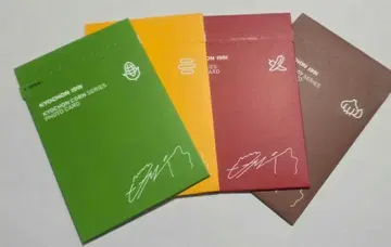 변우석 변우석 교촌치킨 트레이딩 카드 4점